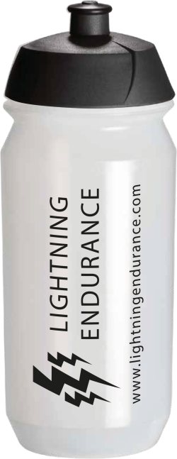 Lightning Endurance Bottle - Transparant - White - 500 ml