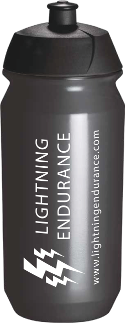 Lightning Endurance Bottle - Transparant - Black - 500 ml