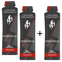 Lightning Endurance Caffeine Energy Gel - 60 ml - 9 + 1 free (Note! Best Before Date: 20-March-2025)