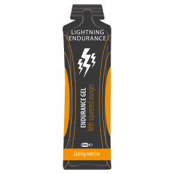 Lightning Endurance Energy Gel Squeezed Fruit Juice - Orange - 1 x 60 ml