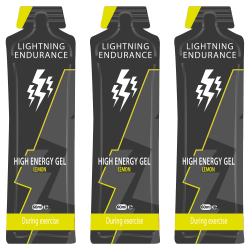 Lightning Endurance High Energy Gel - Lemon - 24 x 60 ml