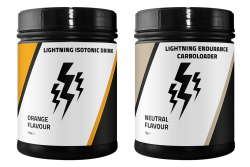 Lightning Isotonic Orange 560g + Lightning Carboloader 1000g + Free Bidon (Note! Best Before Date: 28-February-2025)